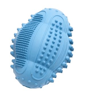 Flamingo Juguete Dental Ruffus Futbol Americano Azul para perro