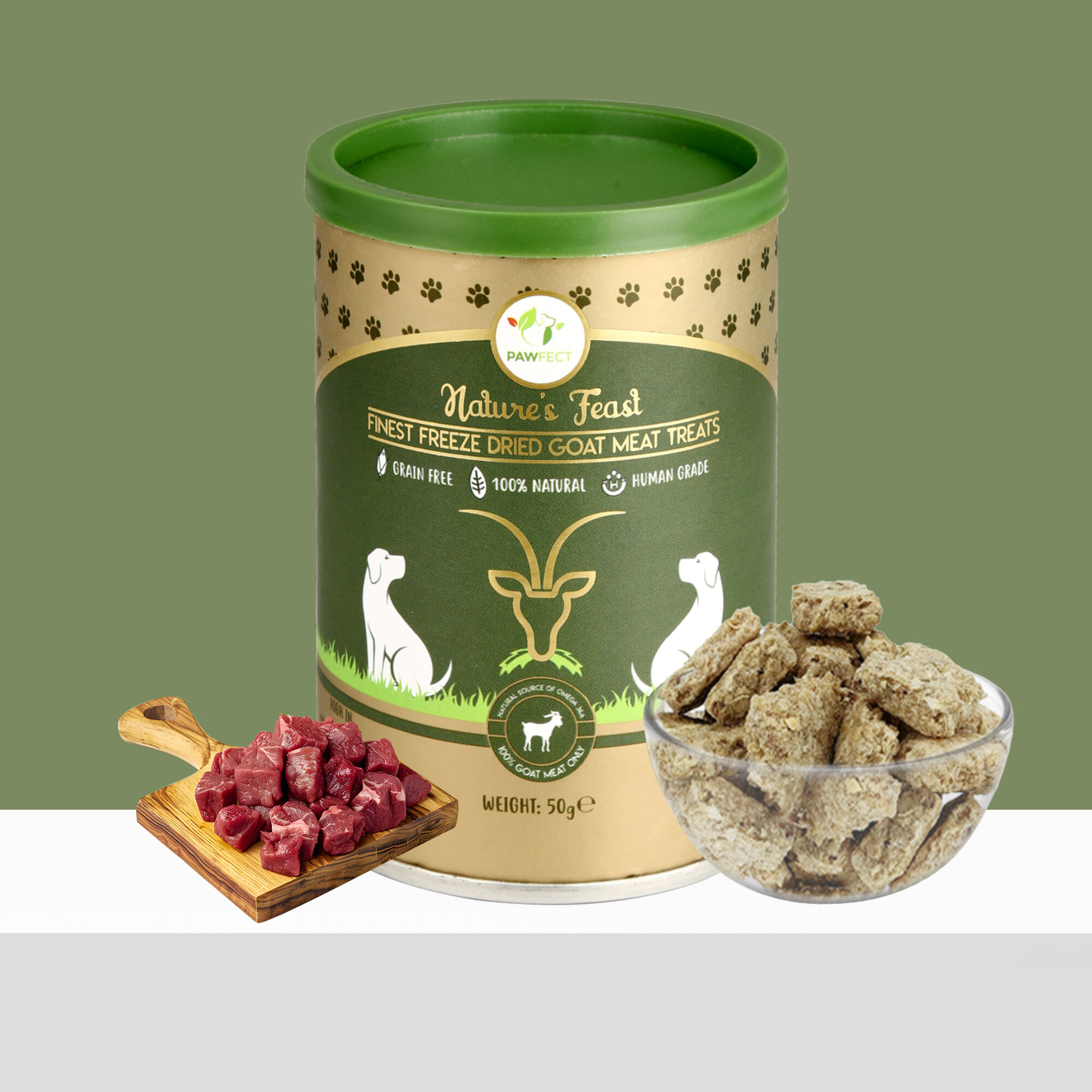 Golosinas liofilizadas para perros: carne de cabra (50 g/1,76 oz), , large Imagen numero 4