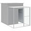 vidaXL Gallinero con corral acero galvanizado gris claro 165x251x181cm, , large indicador imagen numero 2