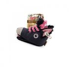 All for paws burro doggy's zapatillas de peluche negro para perros, , large image number null