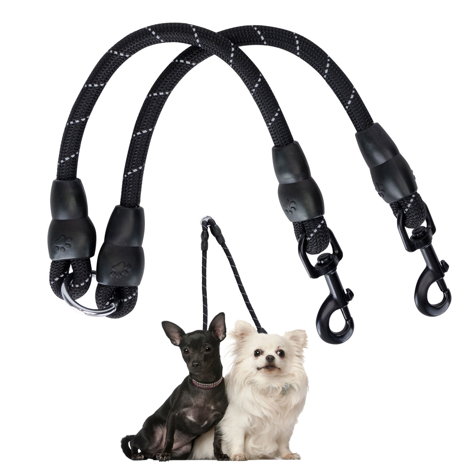 Nobleza Correa Double para Perros Nylon Redonda, Sin Enredos Rotaci&oacute;n Giratoria de 360&deg;, para Perros Grandes y Medianos Peque&ntilde;os, , large Imagen numero 1