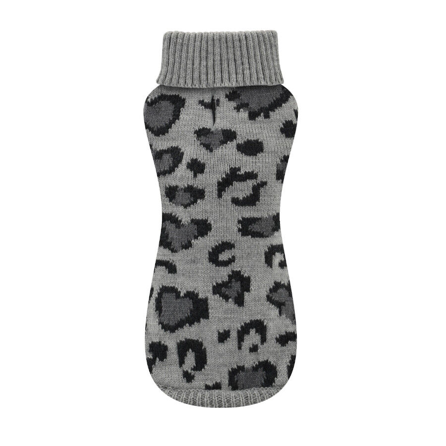 Nayeco Abrigo Leopard Jacquard Gris para perros, , large Imagen numero 2