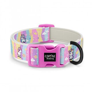 CaponeTheDog Unicorns Collar Regulable con estampado para perros