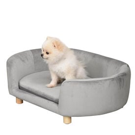 PawHut Sofá para Perros Gris Claro
