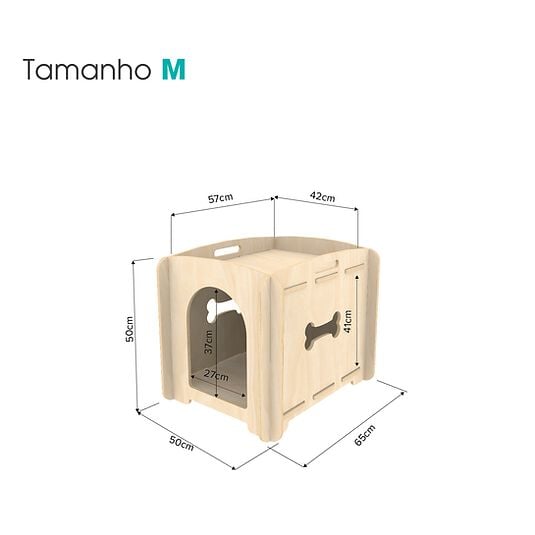 Compact MOB Caseta de madera para Perro thumbnail