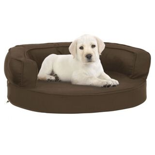 Vidaxl colchón de cama ergonómico marrón para perros