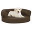 Vidaxl colchón de cama ergonómico marrón para perros, , large indicador imagen numero 1
