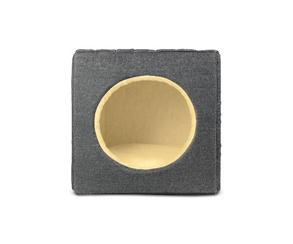 Gauty Cama para Perros y Gatos  Denim y Pelo - Negro y beige, , large Imagen numero 1