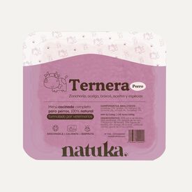 Natuka Snack Natural Menú Cocinado Ternera para perros