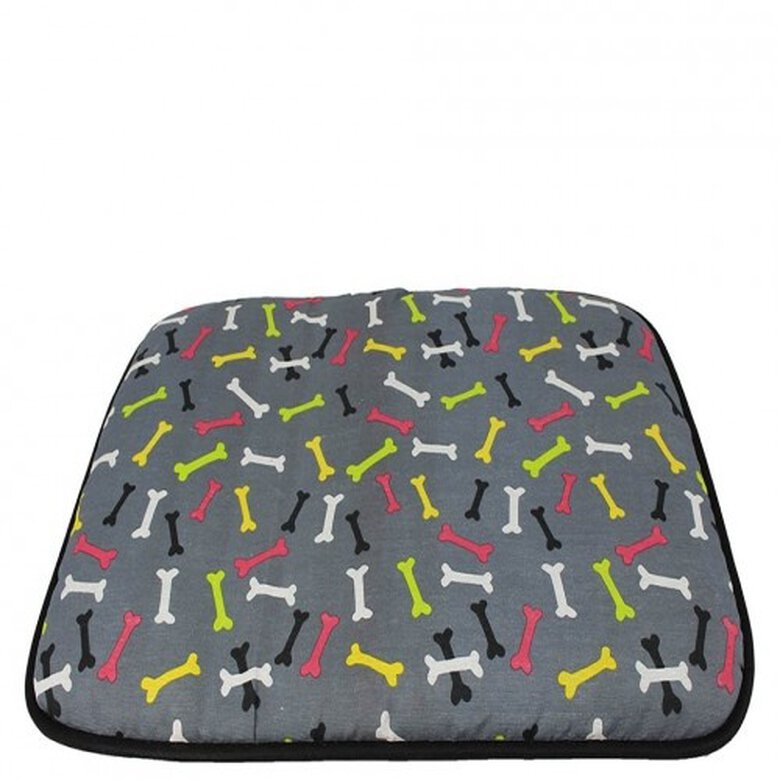Cama antideslizante de tela para mascotas color Huesos, , large image number null