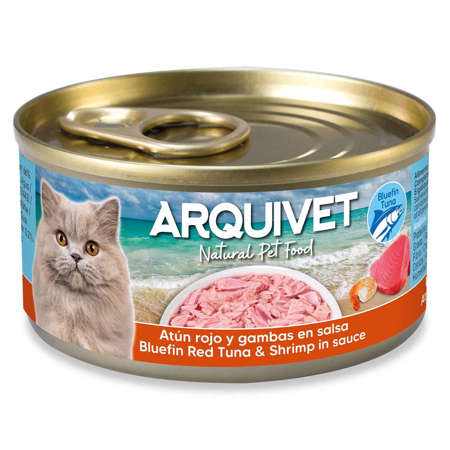 PACK 24 LATAS Red Tuna with Shrimp 80gr, , large Imagen numero 2