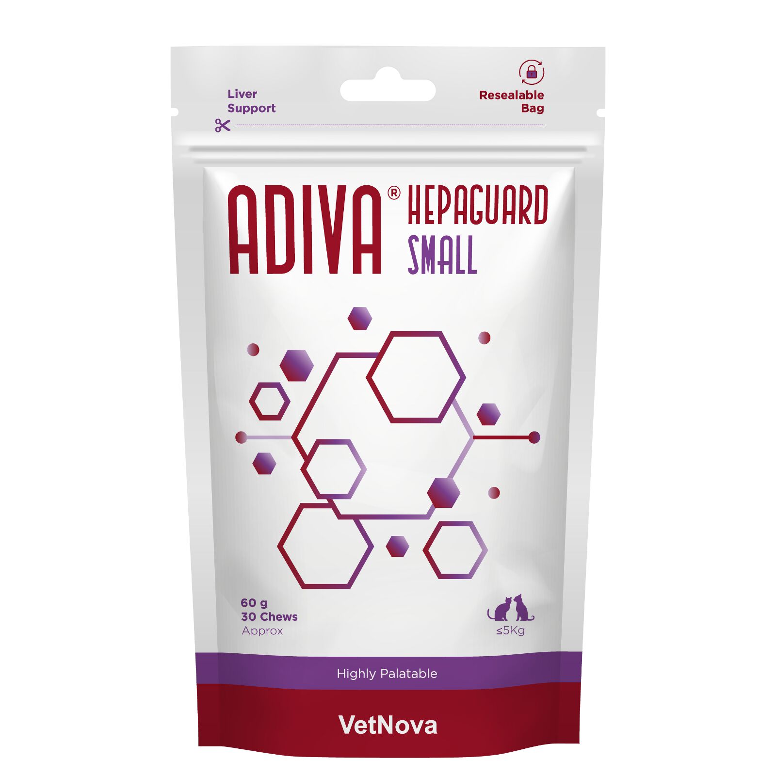 VetNova ADIVA Hepaguard Large Suplemento que apoya la función hepática para perros