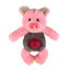 Tootoy! Puppy Multitexture Pink Pig Cuddler peluche para cachorros, , large indicador imagen numero 2