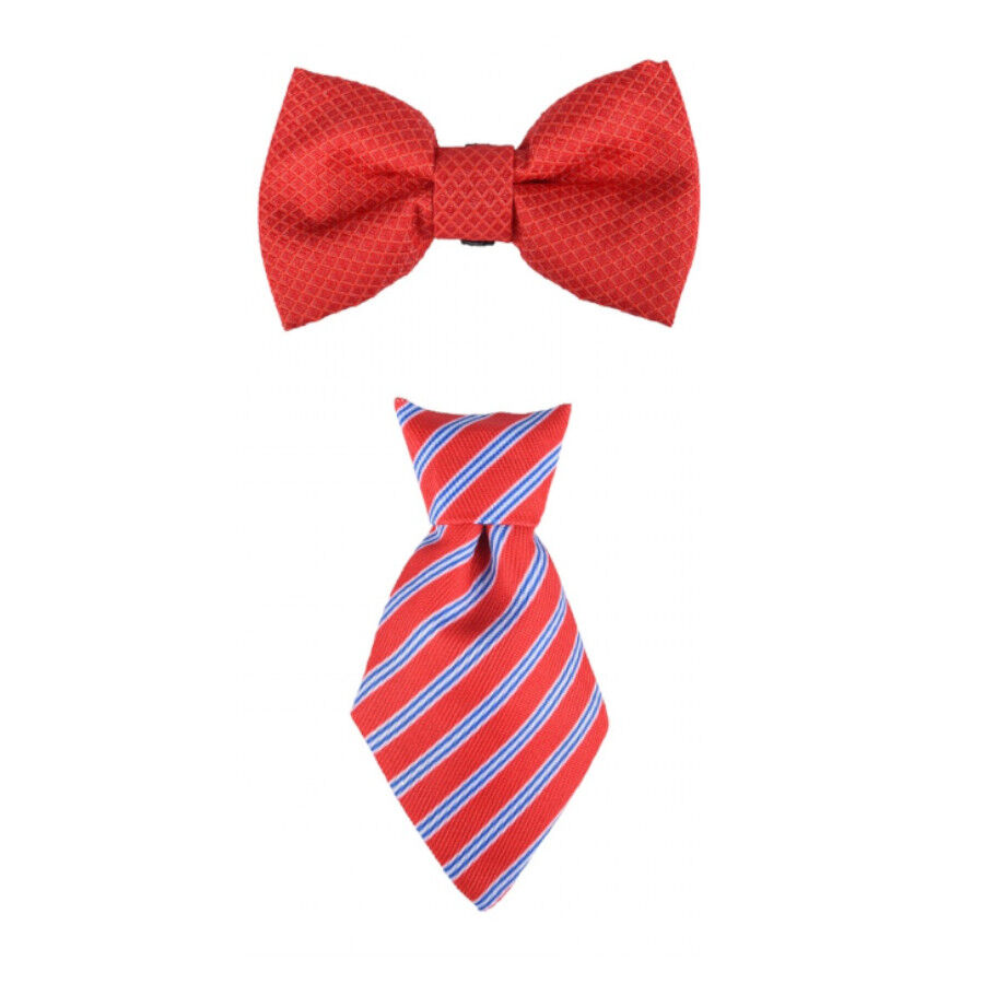 Flamingo Pajarita y Corbata para perros, , large Imagen numero 2