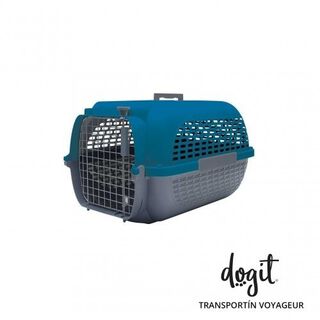 Transportín Dogit Pet Voyageur para mascotas color Azul