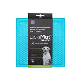 Comedero LickiMat Mini Soother Azul para perro