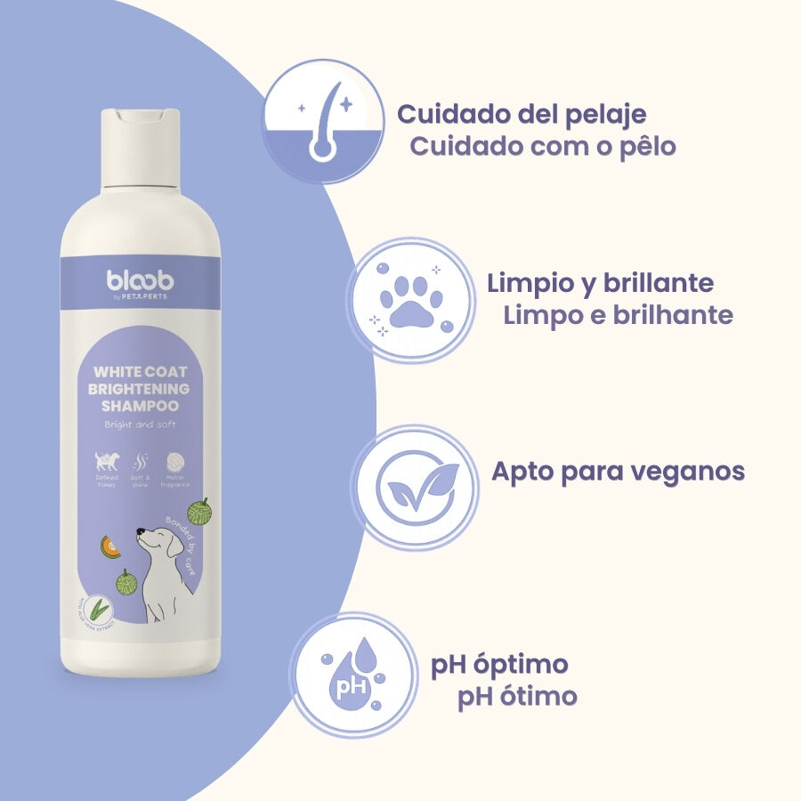 Bloob Champ&uacute; Realzador Mantos Blanco Mel&oacute;n para perros, , large Imagen numero 6