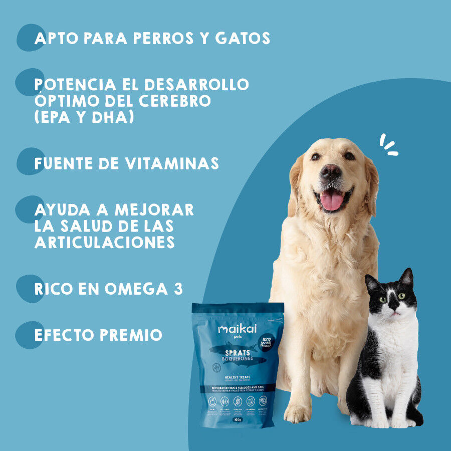 MAIKAI Boquerones Deshidratados Snacks para Perros y Gatos thumbnail