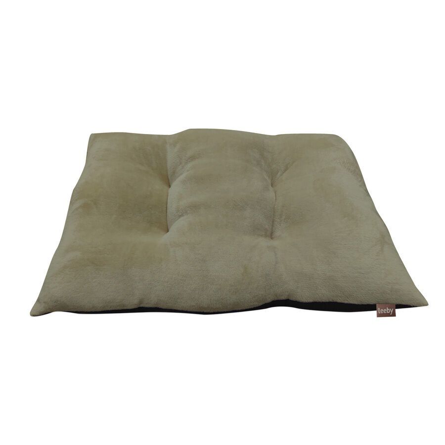 Leeby Cojín Acolchado de Terciopelo Verde para perros thumbnail