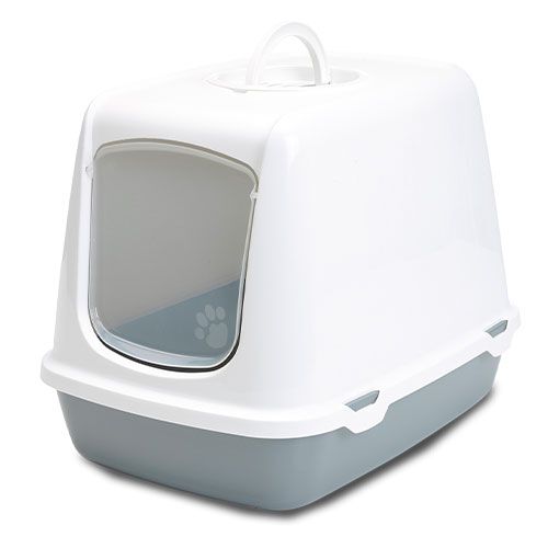 Ibañez Arenero WC Gatos Oscar Azul y Blanco para gatos thumbnail