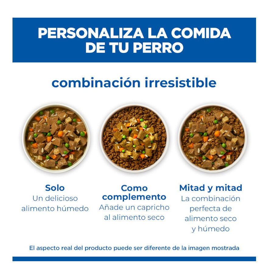 363 g  Hill's Science Plan Adult Estofado con pollo y verduras lata para perros, , large Imagen numero 6