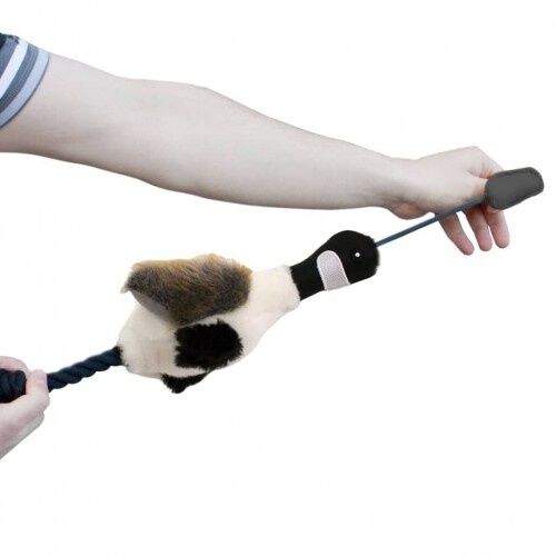 Juguete con forma de ganso para perro color Gris y Blanco, , large Imagen numero 2