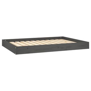 VidaXL Estructura rectangular cama de madera gris para perros