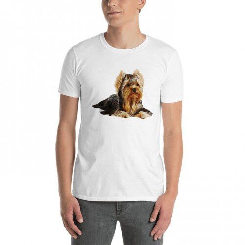 Mascochula camiseta hombre personalizada con tu mascota blanco thumbnail