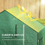 Outsunny Cubierta de Invernadero 140x73x190 cm Cubierta de Repuesto de Invernadero con Ventana Puerta con Cremallera Anti-UV Protección de Plantas para Jardín Verde, , large indicador imagen numero 5