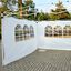 Paredes laterales con ventanas para carpa Outsunny color Blanco, , large indicador imagen numero 5