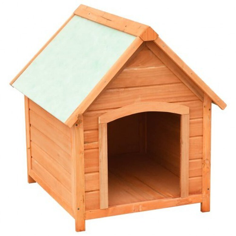 Caseta de madera para perros color Madera, , large image number null