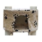 Rascador lujoso para gatos color Beige Huellas, , large image number null
