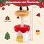 COSTWAY &Aacute;rbol de Navidad para Gatos, 80 cm Torre Gatos Navide&ntilde;o con Rascador de Sisal, Pelota Colgante, Coj&iacute;n Suave, Acolchado Felpa, Rascador Gato en Forma de Reno con Cama para Decoraci&oacute;n Navide&ntilde;a, , large indicador imagen numero 5