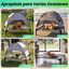 COSTWAY Cama Elevada para Perros con Toldo Extra&iacute;ble (78,5 x 63 x 70 cm), , large indicador imagen numero 3