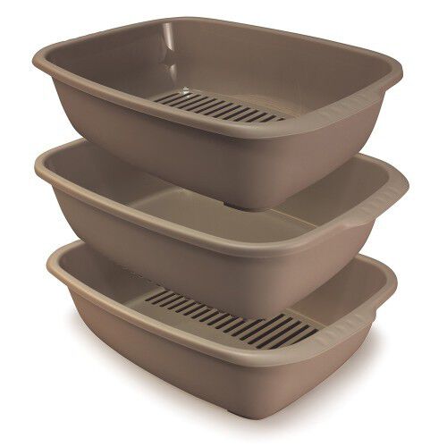 Bandeja sanitaria Triple Miso blanco para gatos, , large Imagen numero 1