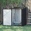 Outsunny Cobertizo Exterior de Metálico con Puerta Cerradura y Techo Inclinado para Almacenamiento de Herramientas Gris Oscuro, , large indicador imagen numero 2