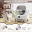 COSTWAY Arenero Gatos Autolimpiable, Dise&ntilde;o Abierto, Apertura de 39 x 39 cm, Arenero Autom&aacute;tico para Gatos con Control por APP, Sin Olores, Sensores de Seguridad, Silencioso, Caja de Arena Autolimpiable, , large indicador imagen numero 4
