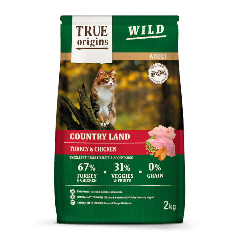 True Origins Wild Adult Pollo y Pavo Pienso para gatos, , large image number null