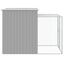 vidaXL Gallinero con corral acero galvanizado gris claro 165x251x181cm, , large indicador imagen numero 4