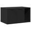 vidaXL Mueble arenero para gatos madera ingeniería negro, , large indicador imagen numero 1
