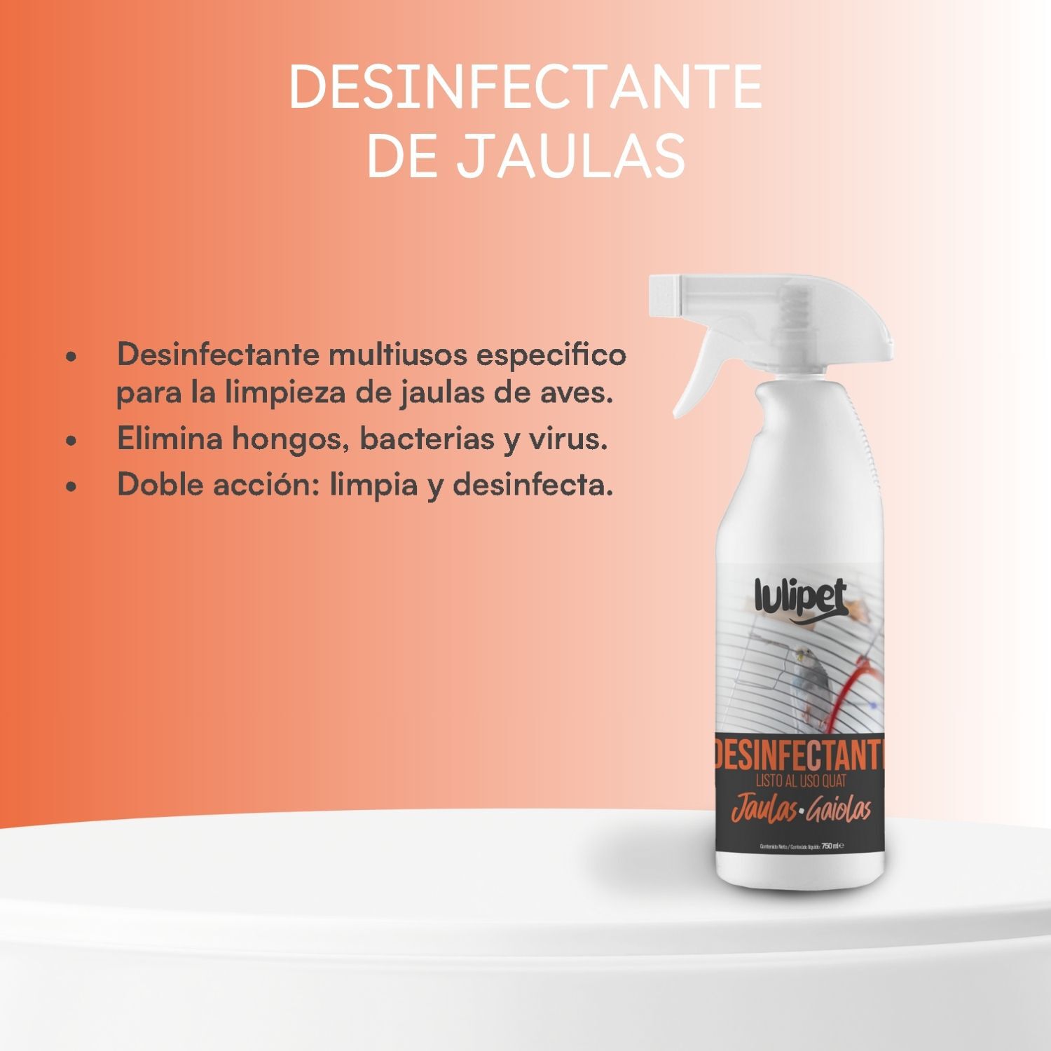 Spray Desinfectante de jaulas 750 ml, , large Imagen numero 5