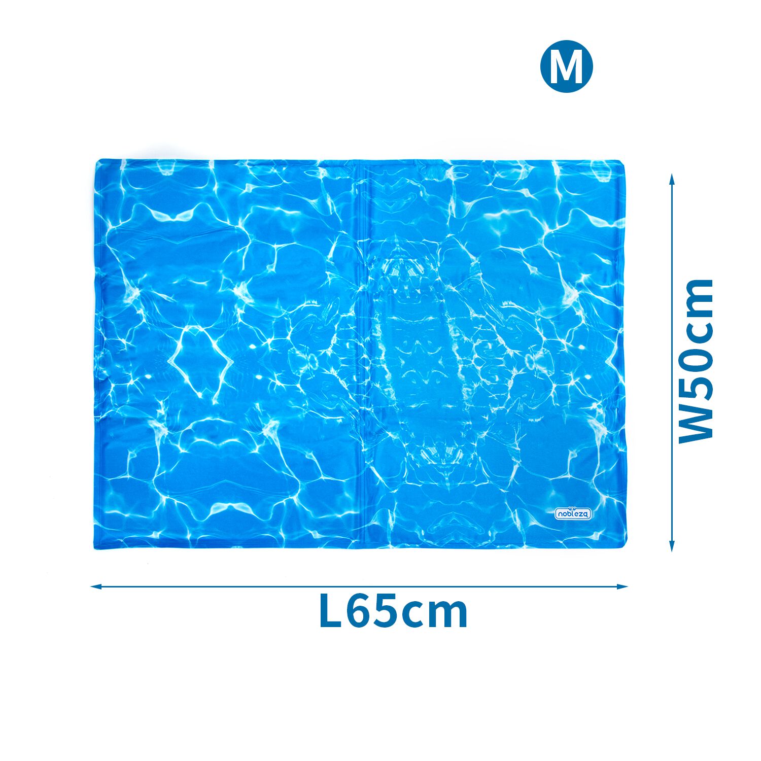Nobleza - Alfombrilla refrescante para mascotas grandes. Auto refrigerante No t&oacute;xico. Ideal para para perros, gatos en verano. 65 * 50 cm, color azul M, , large Imagen numero 3