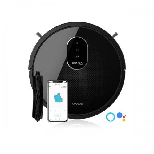 Robot aspirador inteligente Conga 1790 Titanium color Negro, , large Imagen numero 1