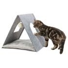 Cama con forma triangular para gatos color Gris, , large image number null