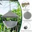 COSTWAY 2 en 1 Comedero para P&aacute;jaros, Comedero Colgante de Metal con C&uacute;pula Resistente a la Intemperie, Gancho y Cuenco de Agua, Comedero para Aves Silvestres, Comedero Exterior para Semillas y Agua, , large indicador imagen numero 2