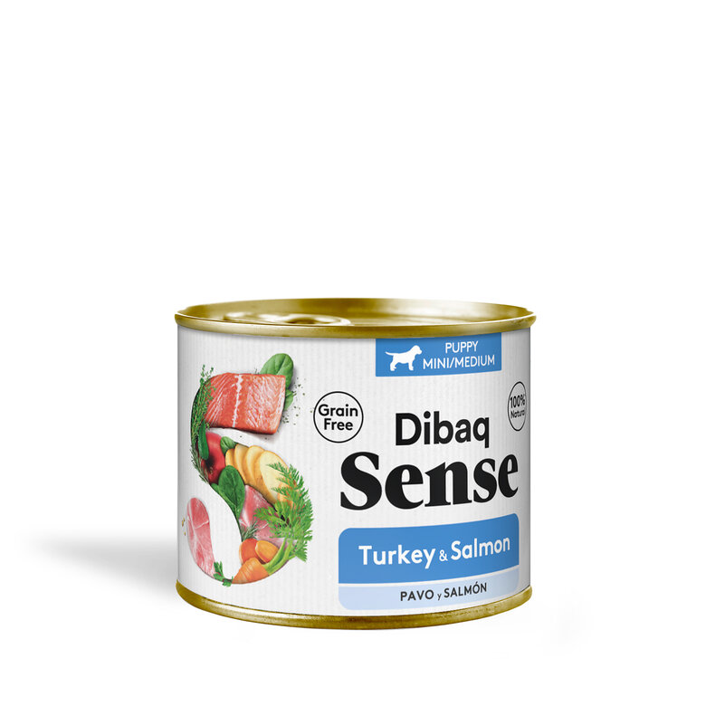 Dibaq Sense Salmón y Pavo Cachorros 190 gr