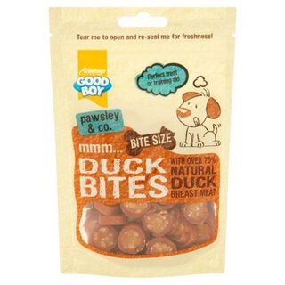Snacks bocaditos de pato para perros