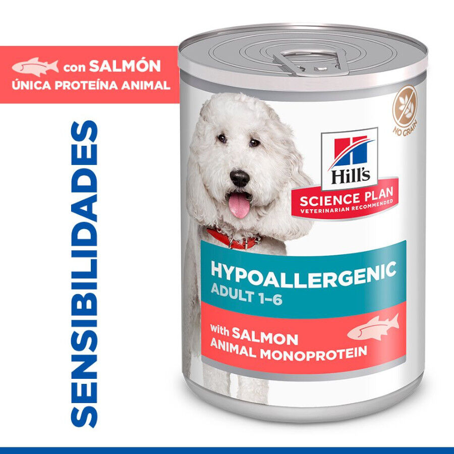 Hill&#039;s Science Plan Hypoallergenic Alimento Húmedo con Salmón para Perros Adultos thumbnail