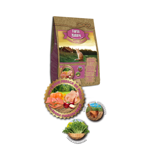 Pienso para gatos adultos Farm Nature sabor pollo, , large Imagen numero 1