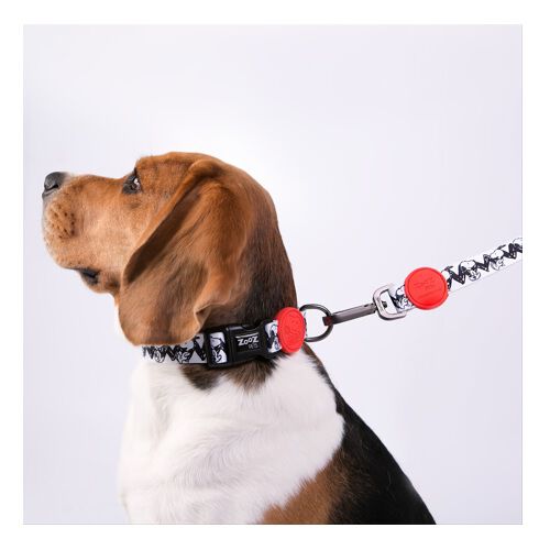 Correa de poli&eacute;ster para perros Zooz Pets Charlie Brown White, , large Imagen numero 2
